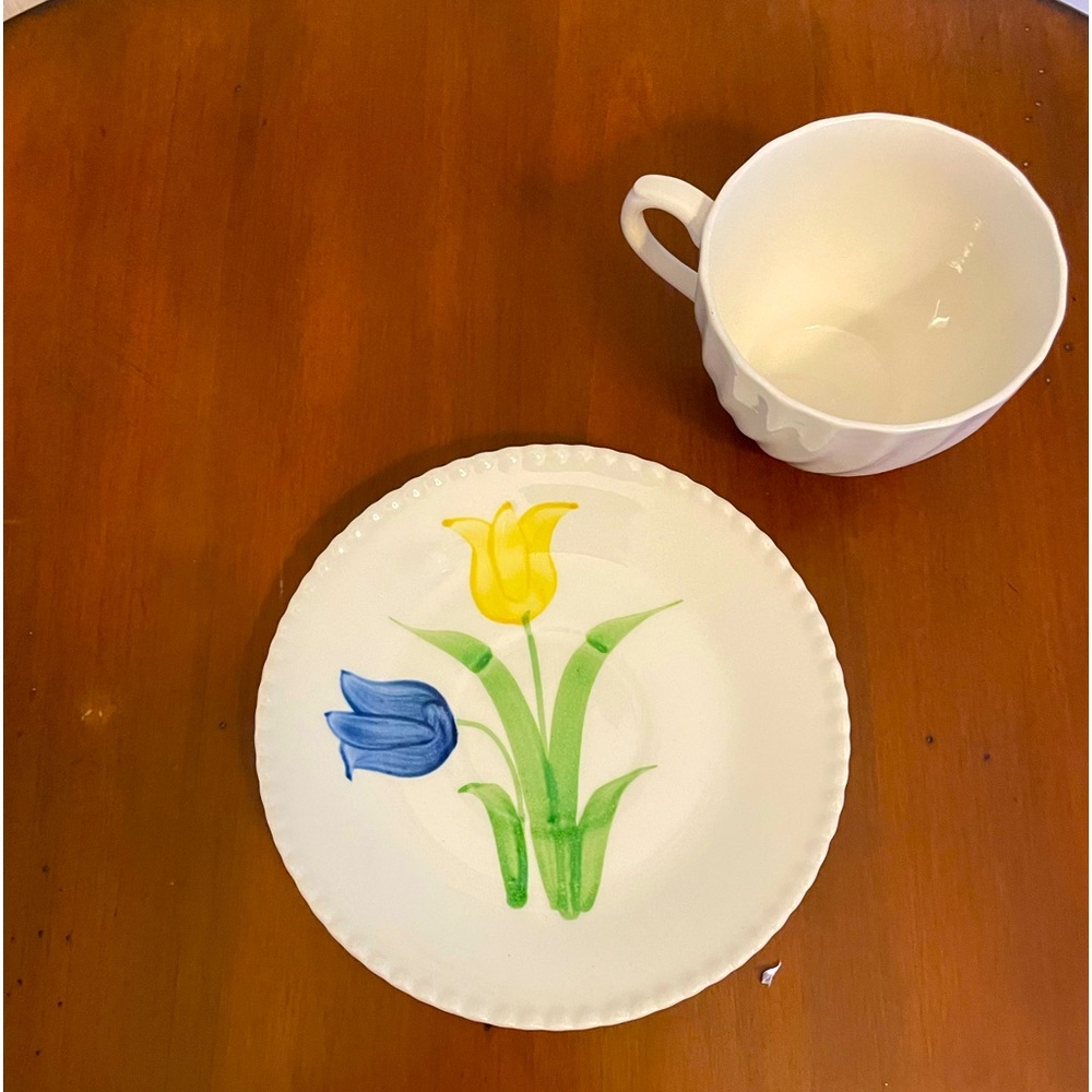 Franklin Kent‎ Tulip saucer & generic mug